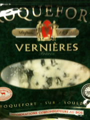 Roquefort tranche AOP 30% mg Vernieres tranche 125g