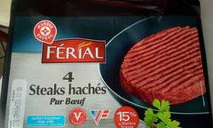 Steack hache Ferial 15%mg 4x100g