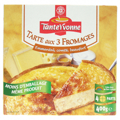 Tarte 3 fromages Tante Yvonne 400g