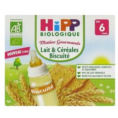 Matins Gourmands - Lait et Cereales Biscuite Des 6 mois.