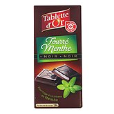 Tablette chocolat Tablette d'Or Noir fourré menthe 150g