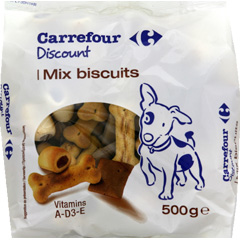 Aliment complementaire pour chiens, mix biscuits