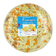 Pizza fromagere Fromages : emmental, maasdam, mimolette, mozzarella.
