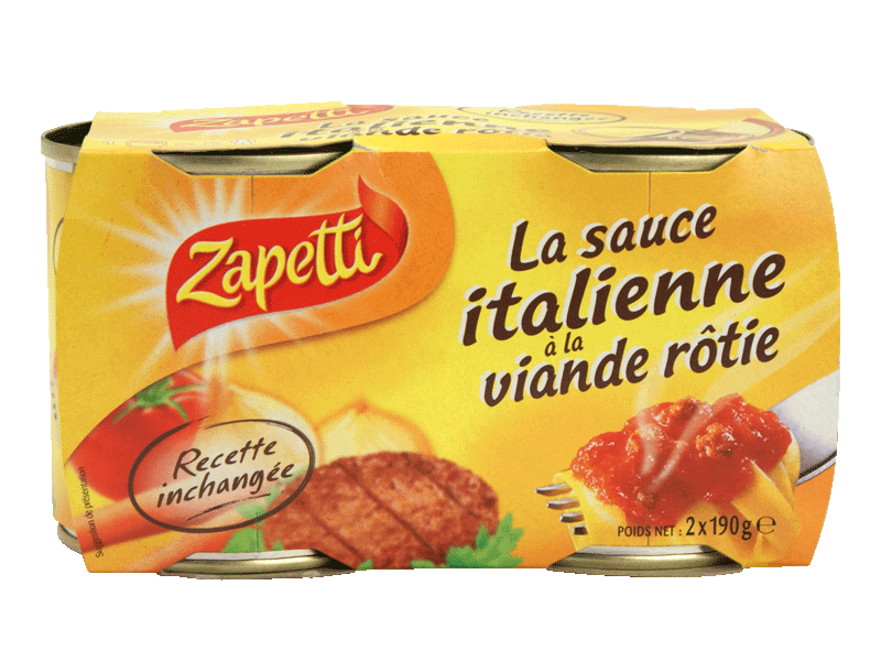 Sauce italienne Zapetti 2x190g