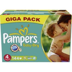 Pampers - 81329855 - Baby Dry Couches - Taille 4 - Maxi 7-18 Kg - Gigapack x 144
