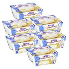 Lot de 6 paquets de Crème dessert Semoule au lait 4 x 100 g
