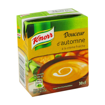 Knorr Soupe douceur d'automne à la crème fraîche la brique de 30 cl