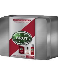 Brut Coffret cadeau homme Attraction Totale - Eau de toilette + déodorant + gel à raser + après rasage + boite...