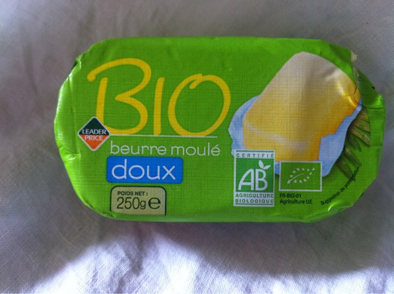 Beurre moulé doux, Bio 250g