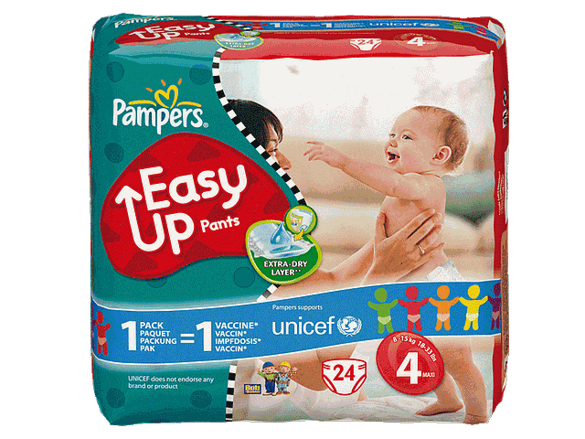 Pampers easy up paquet maxi change x24 taille 4