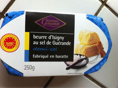 Beurre demi-sel, d'Isigny au sel de Guérande