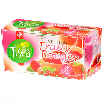 Infusion Tisea fruits rouges 25 sachets 45g