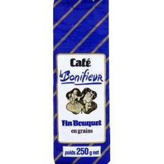 Le Bonifieur, Fin Bouquet, cafe en grains, le paquet de 250g