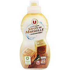 Lessive liquide concentree au savon de Marseille U, 27 doses, 95cl