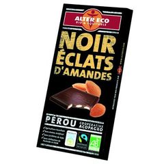 Alter Eco bio equitable chocolat noir amande100g