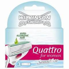 Wilkinson lames quattro for women sensitive x3