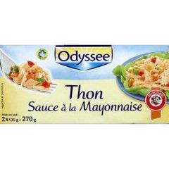 Thon sauce a la mayonnaise, les 2 boites de 135g