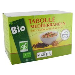 Jean Martin, Taboule mediterraneen bio aux raisins secs et miel, la boite de 480g