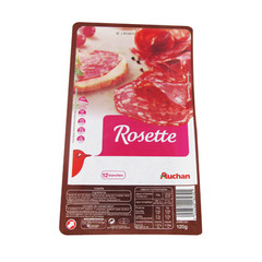 Auchan rosette tranche x12 -120g