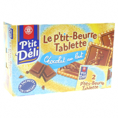 Biscuit P'tit Deli P'tit Beurre Tablette chocolat lait 250g