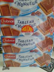 Chabrior Biscuits Tableau d'Honneur chocolat au lait les 4 paquets de 150 g