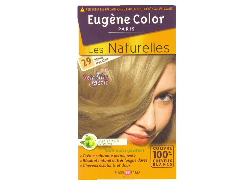 Coloration creme permanente EUGENE COLOR, Melusine, blond tres clair n°29