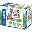 Aliment pour chat Effiles en sauce aux viandes et poissons U, 12 pochons de 85g