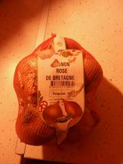 Oignon rose de Bretagne, calibre 50/70, France, filet 1kg