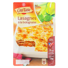 Lasagne bolognaise Cote Table 1kg