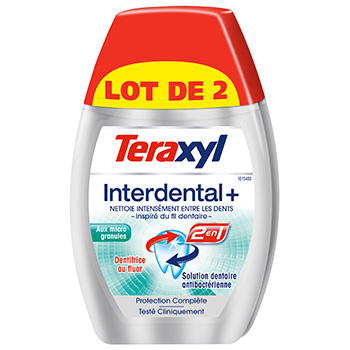 Dentifrice Teraxyl Interdental + 2x75ml