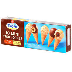 Cone Trofic Mini Trofi'Cones 5x vanille 5x chocolat 175ml