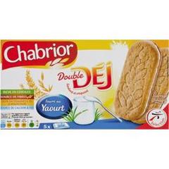 Chabrior, Biscuits Double Dej fourrés au yaourt, la boite de 10 biscuits - 253 g