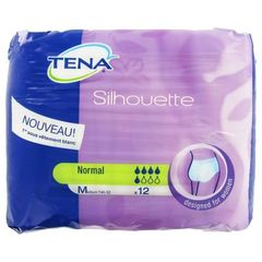 Culottes pour incontinence normal medium TENA Silhouette, 12 unites