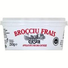 Corsica, Brocciu frais, fromage de lactoserum de brebis, La boite de 250g