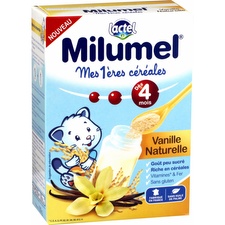 Céréales bébé dès 4 mois, vanille Milumel