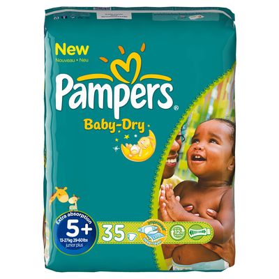 Pampers baby dry geant T5 + x35