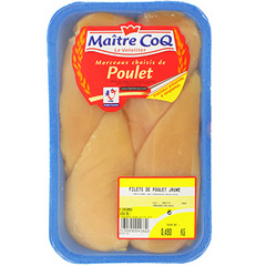 Filet poulet jaune Maitre Coq Vegetal 480g origine France
