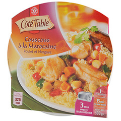 Couscous poulet Cote Table Merguez micro-ondable 300g