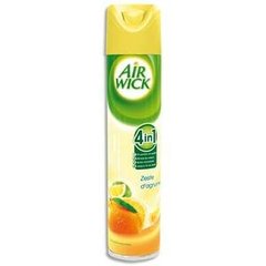 Air wick, Desodorisant 4 en 1 parfum zeste d'agrumes, l'aerosol de 300 ml