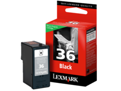 Lexmark, Cartouche d'encre recyclable N°36 noire, la cartouche