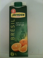 Pur jus d'orange Jafaden Bresil 1l
