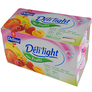 Yaourts Deli'light Fruits 0% 16x125g