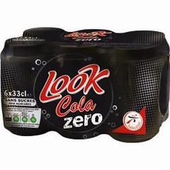 Look, Soda cola zero sucres, les 6 boites de 33 cl