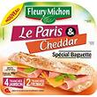 Jambon de Paris et cheddar spécial baguette FLEURY MICHON, 90g