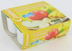Compote pomme banane allégée 4x100g
