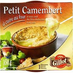 Petit camembert au lait pasteurise a cuire au four, 20%MG, 150g