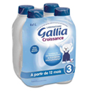 Gallia Croissance bouteille 4x1l dès 12 mois