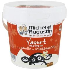 Yaourt onctueux vanille de Madagascar MICHEL ET AUGUSTIN, pot de 500g