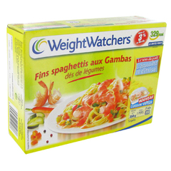 Spaghettis, gambas et des de legumes WEIGHT WATCHERS, 350g