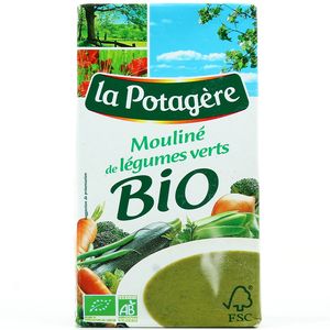 Potage bio mouline de legumes verts LA POTAGERE, 1l